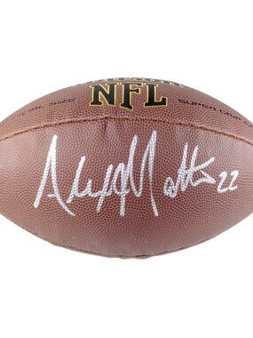 Alexander Mattison Signed Wilson NFL Football Vikings Raiders Proof COA